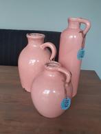 3 roze vazen kannen kruiken, H&S collection, Huis en Inrichting, Steen, Overige kleuren, Ophalen of Verzenden, Zo goed als nieuw