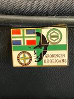 Fc Groningen pin speld button, Verzamelen, Speldjes, Pins en Buttons, Ophalen of Verzenden, Zo goed als nieuw, Sport, Speldje of Pin