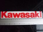 grote ruit sticker kawasaki logo rood, Verzamelen, Stickers, Auto of Motor, Zo goed als nieuw, Verzenden