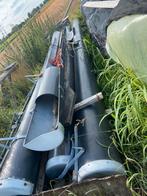Voerbakken, goten., Doe-het-zelf en Verbouw, Buizen en Afvoer, Gebruikt, Pvc, 6 meter of meer, Dakgoot