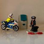 Playmobil pinautomaat met boef en motor politie, Ophalen of Verzenden