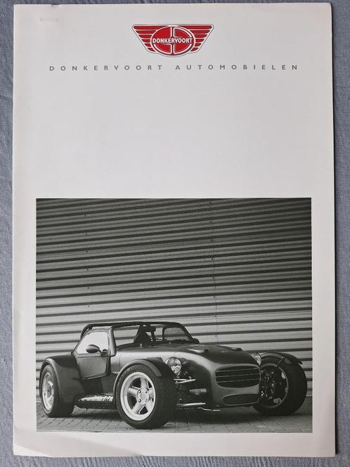 Brochure DONKERVOORT AUTOMOBIELEN - EN., Boeken, Auto's | Folders en Tijdschriften, Gelezen, Overige merken, Ophalen of Verzenden
