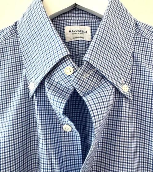 MAZZARELLI nieuwstaat blauw overhemd medium BCBC, Kleding | Heren, Overhemden, Zo goed als nieuw, Halswijdte 39/40 (M), Blauw