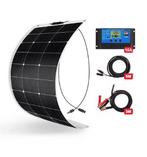Flexibel zonnepaneel set 100 watt met controller en kabels, Ophalen of Verzenden, Nieuw, Overige typen