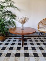 Vintage midcentury Deense salontafel | coffeetable retro, Ophalen, Gebruikt, 50 tot 100 cm, Rond