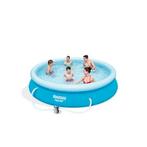 bestway opblaasbaar rond zwembad inclusief pomp en afdekzeil, Ophalen, Gebruikt, Minder dan 80 cm, Rond