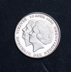 kroningsoverdrachtmunt 1 gulden, Postzegels en Munten, Ophalen of Verzenden, Koningin Juliana