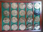 Tableau met 20 VPK penningen, Postzegels en Munten, Penningen en Medailles, Verzenden, Brons, Nederland
