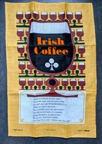Vintage Fingal Linnen (thee)doek/recept Irish Coffee, Ophalen of Verzenden, Zo goed als nieuw, Theedoek of Handdoek