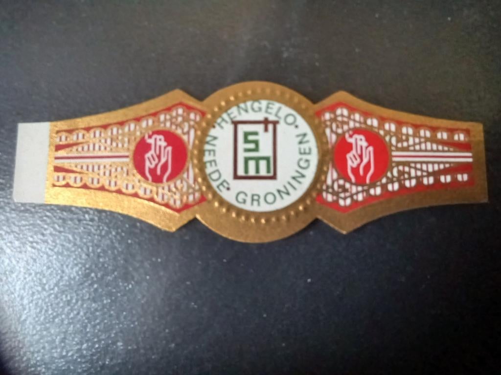 Sigarenbandje Hengelo Neede Groningen SM, Verzamelen, Ophalen, Gebruikt, Sigarenbandjes