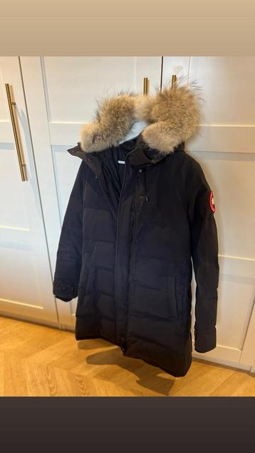 Canada Goose Dames Parka Shelburne Maat M Navy Marine beschikbaar voor biedingen