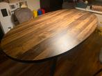 Ovale eettafel 220x120 cm met kruispoot, Huis en Inrichting, Tafels | Eettafels, Ophalen, 100 tot 150 cm, 200 cm of meer, Zo goed als nieuw