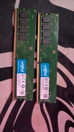 Crucial 8GB DDR4 RAM Geheugen, Computers en Software, RAM geheugen, Gebruikt, DDR4, 8 GB, Ophalen of Verzenden