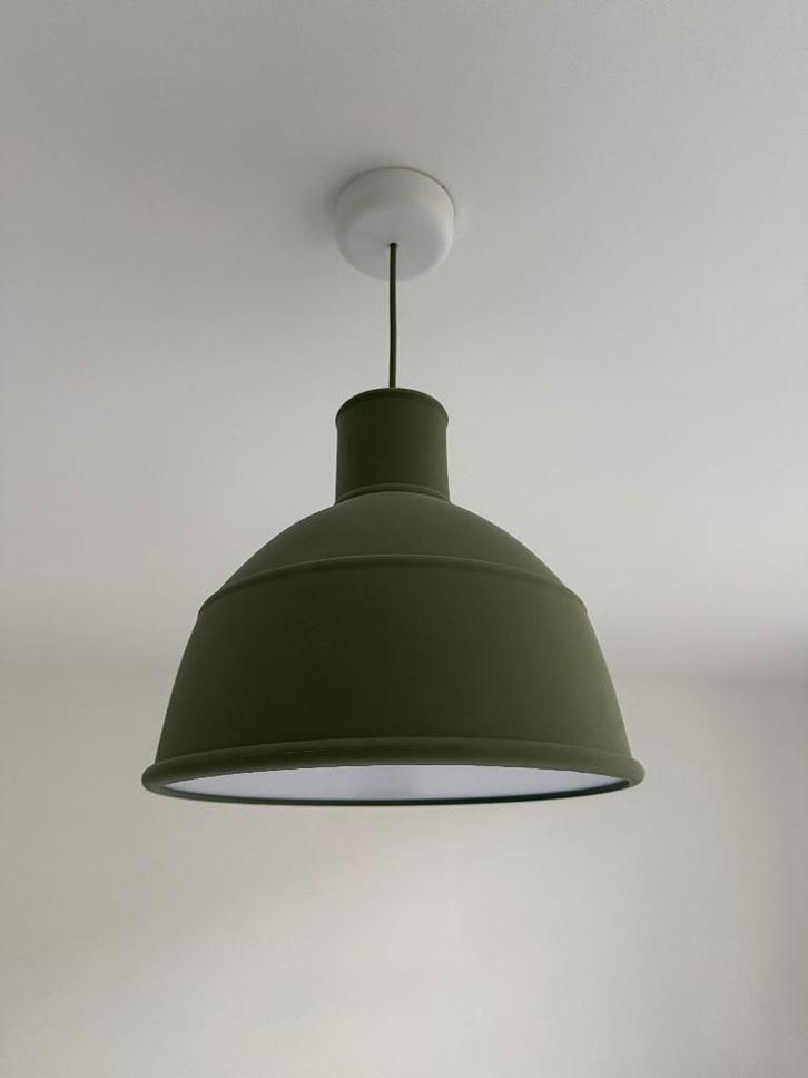 Muuto Unfold Hanglamp - Groen - Scandinavisch Design, Huis en Inrichting, Lampen | Hanglampen, Zo goed als nieuw, Minder dan 50 cm