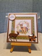 Kaartje kerst hertje met groen, Ophalen of Verzenden, Nieuw, Kerst