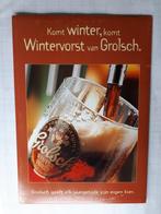 Grolsch Tafelstandaard/wandbord Jaargetijde: Wintervorst, Ophalen of Verzenden, Gebruikt, Reclamebord, Plaat of Schild, Grolsch