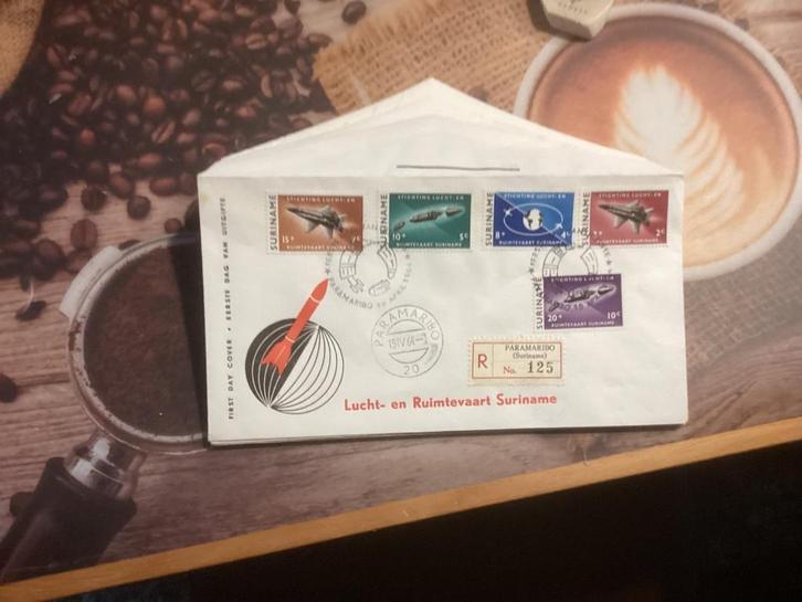 No4775 Suriname E30 aangetekend Paramaribo anders Heb ook, Postzegels en Munten, Postzegels | Eerstedagenveloppen, Onbeschreven