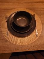 Ikea Borden Set Donkerblauw, Huis en Inrichting, Keuken | Servies, Ophalen, Gebruikt, Effen, Aardewerk