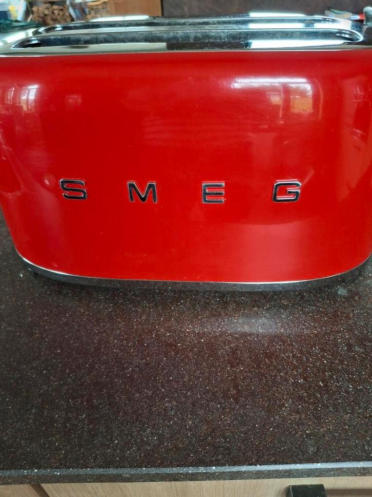 Smeg Broodrooster - Rood, Witgoed en Apparatuur, Broodroosters, Gebruikt, Ophalen of Verzenden
