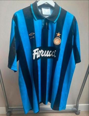 Inter Milaan Fiorucci voetbalshirt tijd van Bergkamp Ajax   beschikbaar voor biedingen