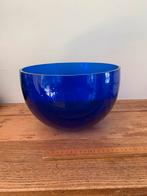 Design glas schaal blauw vintage, Antiek en Kunst, Ophalen of Verzenden