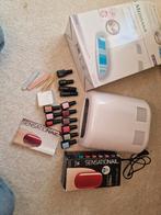 Sensationail gellak set met UV Lamp & 9 Kleuren, Overige kleuren, Ophalen of Verzenden, Zo goed als nieuw, Handen en Nagels