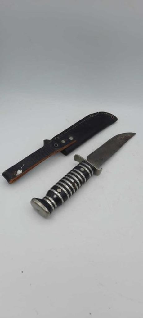 Vintage – Solingen Jachtmes met Originele Schede – Duitsland, Antiek en Kunst, Curiosa en Brocante, Ophalen of Verzenden