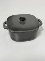 Mini Ovenschaal / Stoofpan met Deksel – Keramiek Donkergrijs, Huis en Inrichting, Keuken | Potten en Pannen, Overige materialen