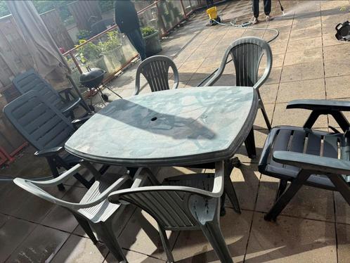 Tuin tafel, Tuin en Terras, Tuintafels, Gebruikt, Rechthoekig, Ophalen of Verzenden