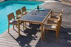 Tuintafel teak hout 220 x 100 NIEUW, Ophalen, Nieuw, Rechthoekig, Teakhout