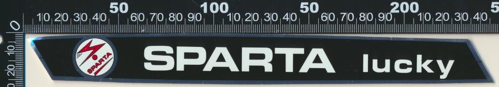 Sticker: Sparta - Lucky, Ophalen of Verzenden, Zo goed als nieuw, Auto of Motor
