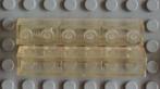 crssprt02(2) 2x trans-clear Brick 1 x 6 without Bottom Tubes, Ophalen of Verzenden, Gebruikt
