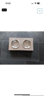 Houten Honden voerbak van intratuin, zo goed als nieuw, Ophalen, Zo goed als nieuw