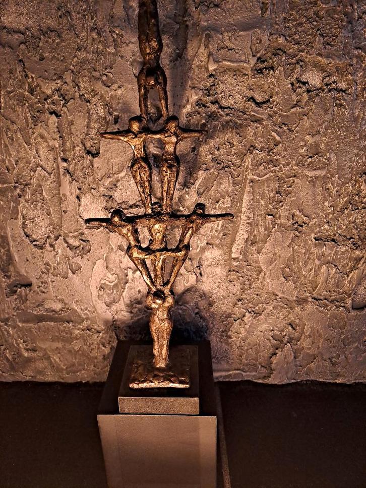 Brons Beeld van John Bier, Antiek en Kunst, Kunst | Beelden en Houtsnijwerken, Verzenden