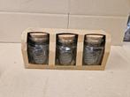 3 stuks Authentic Glas voorraadpotjes 250cc, Ophalen of Verzenden, Nieuw
