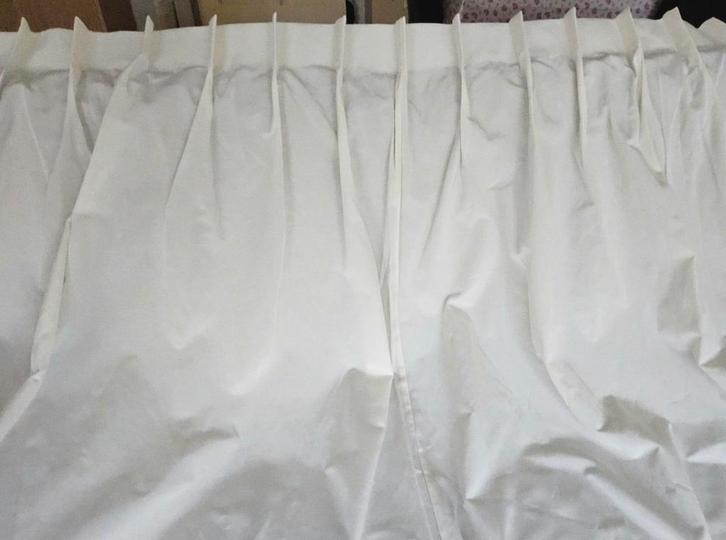 3 Witte HEMA gordijnen van 255 cm hoog, Huis en Inrichting, Stoffering | Gordijnen en Lamellen, Zo goed als nieuw, 200 cm of meer