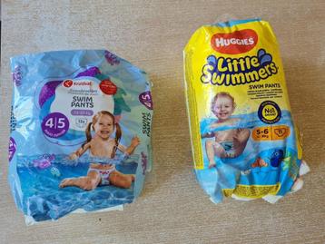 Zwemluiers maat 4-5 (10x) en maat 5-6 (10x) beschikbaar voor biedingen