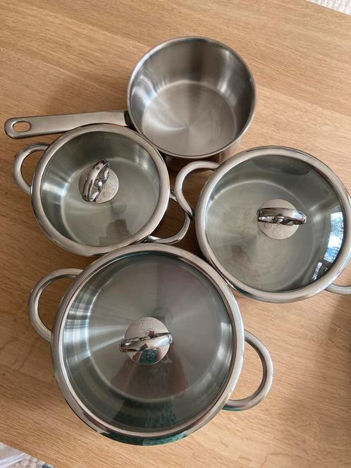 BK excellent 4 delige pannenset voor alle kookbronnen, Huis en Inrichting, Keuken | Potten en Pannen, Zo goed als nieuw, Pannenset
