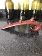 Scandinavisch design vintage kandelaar teakhout, Huis en Inrichting, Woonaccessoires | Kandelaars en Kaarsen, Verzenden, Zo goed als nieuw