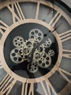 Wandklok met tandwielen, Ophalen of Verzenden, Zo goed als nieuw, Analoog, Wandklok