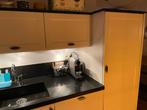 Brocante landelijke hoekkeuken +inbouwapparatuurGEDEMONTEERD, Gebruikt, Hoekkeuken, Ophalen of Verzenden, Crème