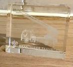 3d lasergravure brandweer ladderwagen, Antiek en Kunst, Ophalen of Verzenden