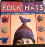 Folk Hats. Breiboek met een mooie selectie gebreide mutsen, Boeken, Ophalen of Verzenden, Zo goed als nieuw, Breien en Haken, Vicky Square