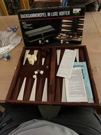 Backgammon in luxe leren koffer zgan, Hobby en Vrije tijd, Gezelschapsspellen | Bordspellen, Ophalen of Verzenden, Zo goed als nieuw