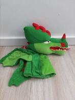 Knuffel handpop Efteling draak groen K7245, Ophalen of Verzenden, Gebruikt, Overige typen
