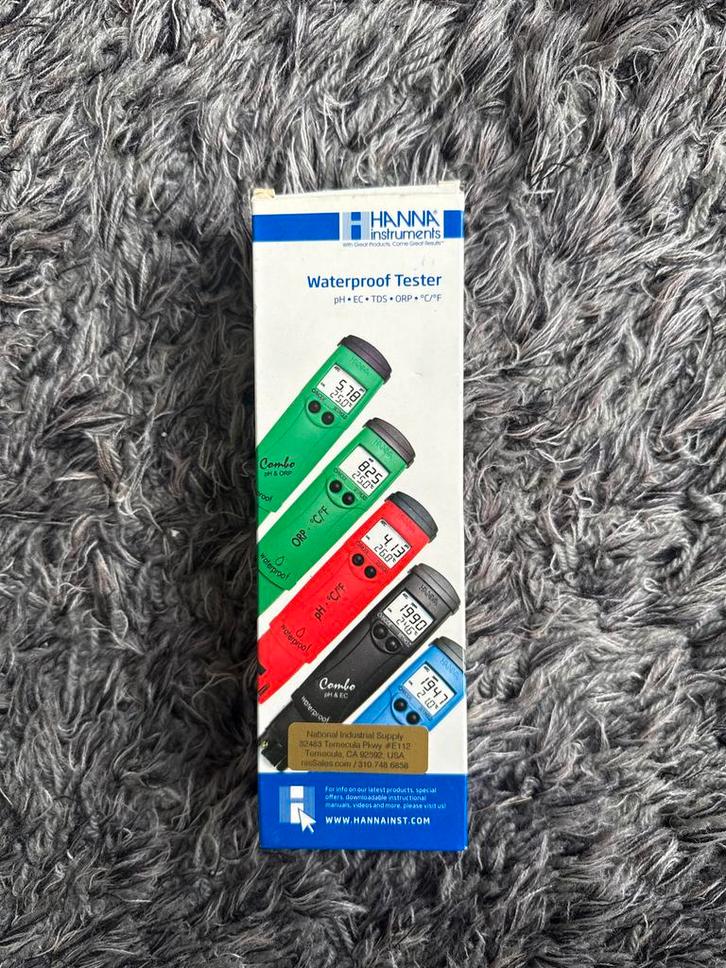 Hannah Waterproof Tester - pH/EC/TDS/ORP/oC, Dieren en Toebehoren, Vissen | Aquaria en Toebehoren, Zo goed als nieuw, Overige typen