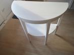 IKEA Arkelstorp - halfronde bijzettafel wit, Huis en Inrichting, Ophalen, Gebruikt, Rond, 75 cm of meer