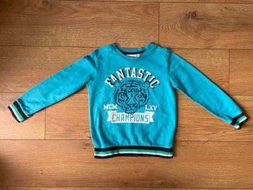 Orange Stars leuke blauwe sweater met tijgerkop maat 128 beschikbaar voor biedingen