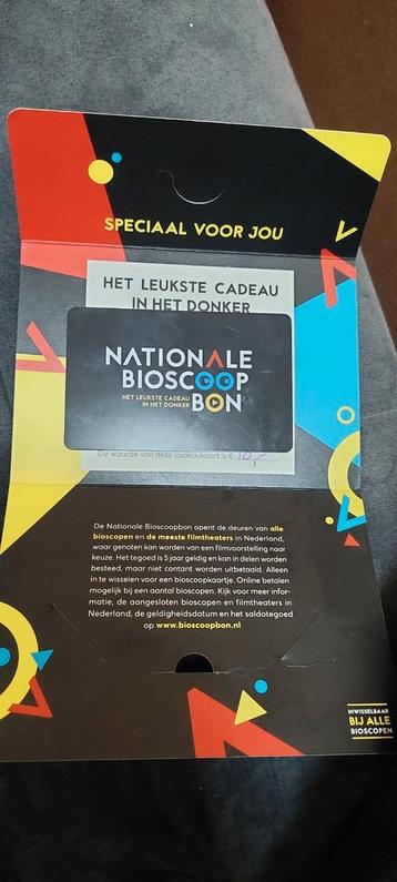  Nationale Bioscoopbon cadeaukaart €10  geldig bij alle b beschikbaar voor biedingen