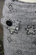 Rok grijs bloem Helena Hart mt 42 winter Vaste prijs AANBIED, Maat 42/44 (L), Zo goed als nieuw, Grijs, Onder de knie